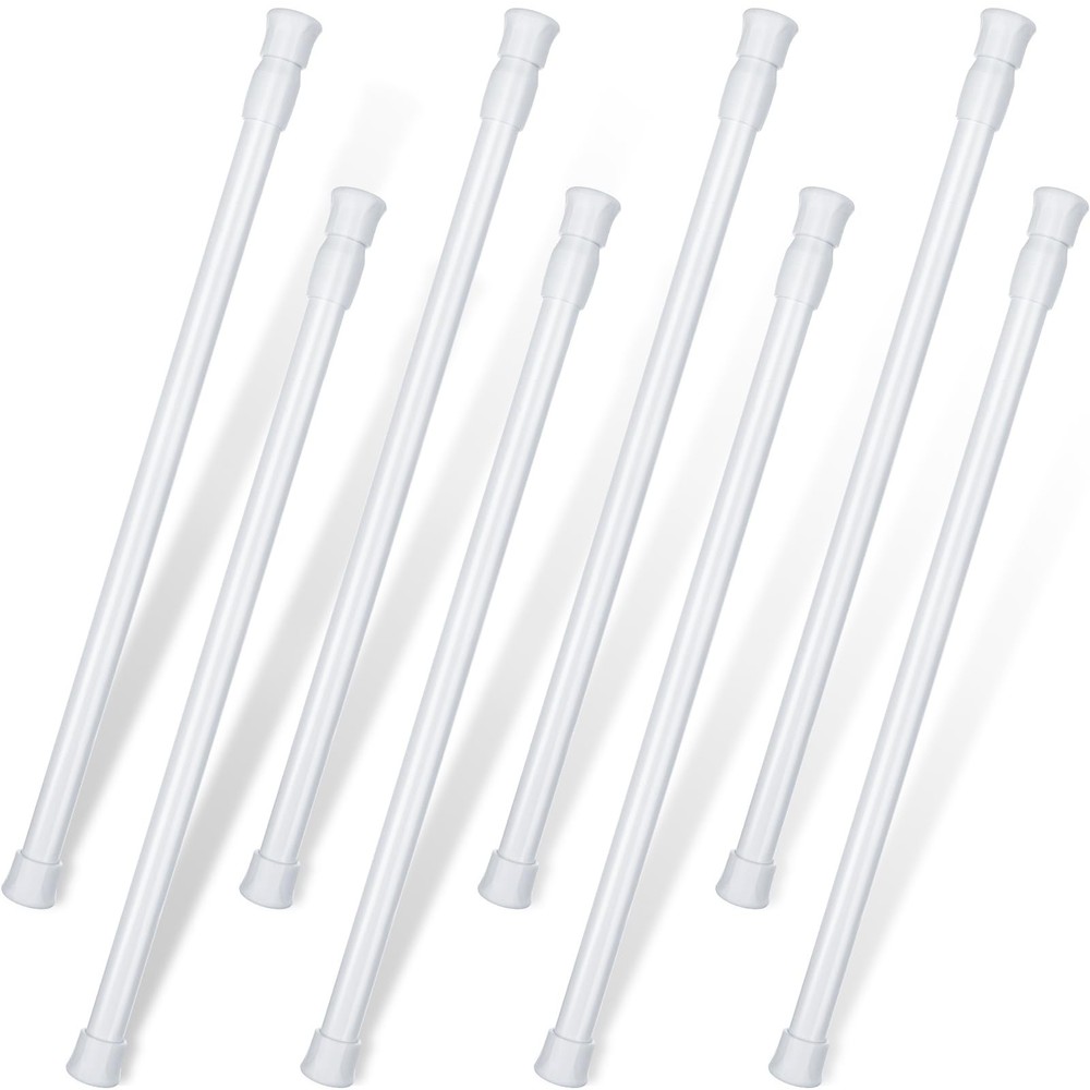8 Pack Window Security Bar Extendable Tension Rods 23.6-43.3 Inch 1.2» Diame…