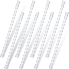 8 Pack Window Security Bar Extendable Tension Rods 23.6-43.3 Inch 1.2» Diame…