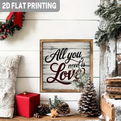 All You Need Is Love Wooden Framed Plaque Sign Romantic Home Desktop Decoration