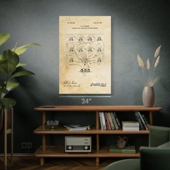 Fire Alarm System Patent Wall Art: Bell Hanger Gift, Alarm Installer