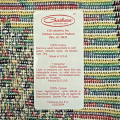 NEW – CHATHAM Santa Christmas Tapestry Throw Blanket 56X62” Vintage 90s CMI RARE