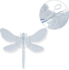 Metal Dragonfly Wall Decor, 9 Inches Dragonfly Outdoor Wall Art for Fence Garden