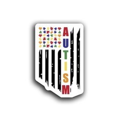 Multicolor Vinyl Sticker Decal Two Pack Made in USA Veteran Owned Weatherproof