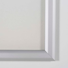 Double Sided Slide In Picture Photo Frame Silver Aluminum (11×17-22×28-24×36)