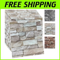 Waterproof 3D Faux Stone Wall Panels – Easy Installation, Elegant Design**/-