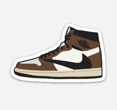 3″ Jordan 1 Sticker Sneakers Nike Decal Matte Finish Chicago Bred Mocha Royal