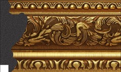 3-1/2″ Gold Ornate Picture Frame 11×14 12×18 16×20 24×36 30×40 36×36 + 3348-A897