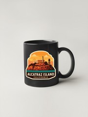 Alcatraz Island California Sticker Decal Vinyl Die-Cut Symbolic Landmark Design