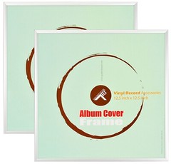 2-Pack 12.5×12.5 Aluminum Vinyl Record Album Cover Frame Gift for Musicians