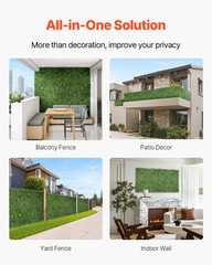 Artificial Grass Wall Panels 40 x 120 in Milan Grass Greenery for Decor Privacy