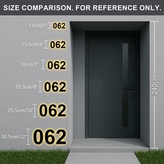 LED House Number Light Metal Illuminated House Sign Address Sign Home Door Sign