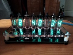 Nixie tube clock IV-6 8-digit VFD vintage desk clock video USB-C