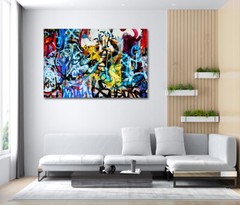 Colorful Abstract Canvas Wall Art Modern Abstract Canvas Print Aesthe Home Decor