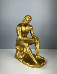 Boxer at Rest Sculpture, 25cm/9.8″, Roman Statue, Greek Statue, Statue Decor