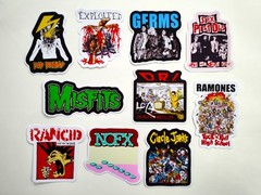 Punk Vinyl Sticker Lot (10 Stickers) SET 19 rock band crust hardcore ska emo oi!