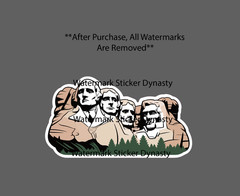 Mount Rushmore Sticker Waterproof Decal Presidents USA Travel America Gift NEW
