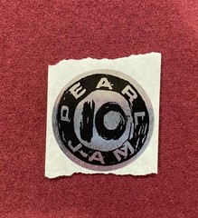 Pearl Jam 10 Vintage & Super Rare Round Sticker from Early 90’s – New/Unused