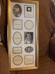 Photo Picture Frame Multiple Gold Rimmed Matting for 10 photos C1