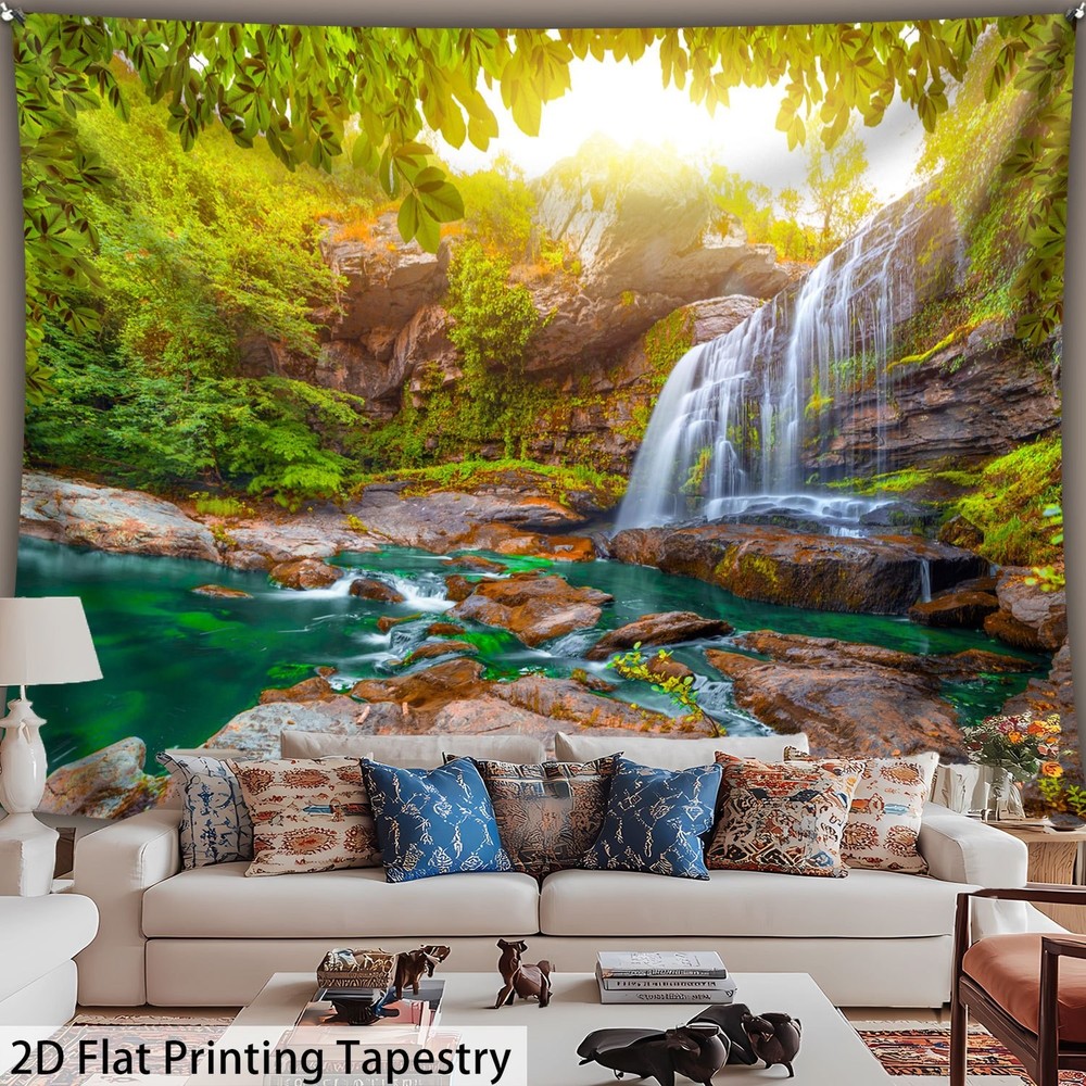 2D Flat, 1pc Extra Large Wall Tapestry – Extra Long 126×94.5 Inches (3.2×2.5m) –