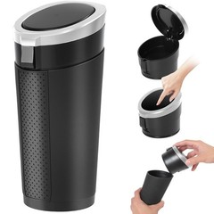 Keria Car Trash Can Bin with Lid – Mini Car Garbage Can Cup Holder-Small Leak…