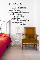 in This House Wall Art Vinyl Decal Vinyl Wall Art Inspirational Quotes Saying
