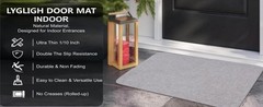 1/10 Inch Ultra Thin Indoor Door Mat, Long-Lasting & Maximum Non-Slip Rubber