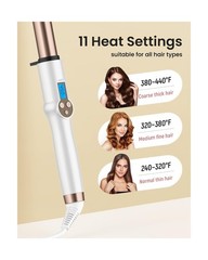 1 Inch Extra Long Barrel Curling Wand, Ceramic Tourmaline Curling W… Fast Ship