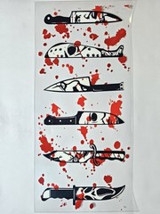 Horror UV DTF Transfer Sticker Wrap Tumbler UVDTF BUY 10+ GET COMBINED SHIPPING