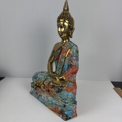 The Resin Buddha Decorative Sculpture Home Decor Statue, Accent Figurine 11″ …