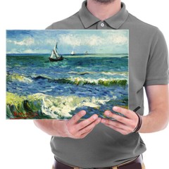 Canvas Prints Van Gogh Painting Repro Picture Wall Art Home Decor Seascape Blue