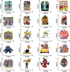 80s Cartoon Stickers Pack – 63 Vinyl Decals for Kids and Teens’ Decor