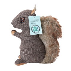 Brown Polyester Squirrel Door Stopper, 10-inch