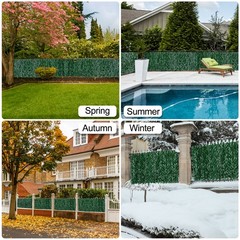 3x1M Artificial Ivy Leaf Faux Plants Hedge Privacy Fence Screen Wall Cover Decor