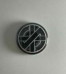 Crass Symbol 1” Button C020B Pin Badge