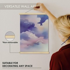 Purple Mental Health Inspirational Wall Art Poster Decor for Therapist Therap…