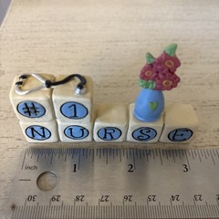 Resin #1 Nurse Small Figurine Home Or Office Decor 3 Inches Long 1 Inch Wide