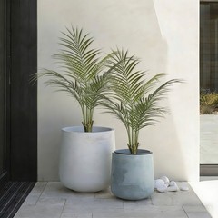 2 Pack 3FT Artificial Areca Palm, Faux Tropical Potted Indoor Home Patio Decor