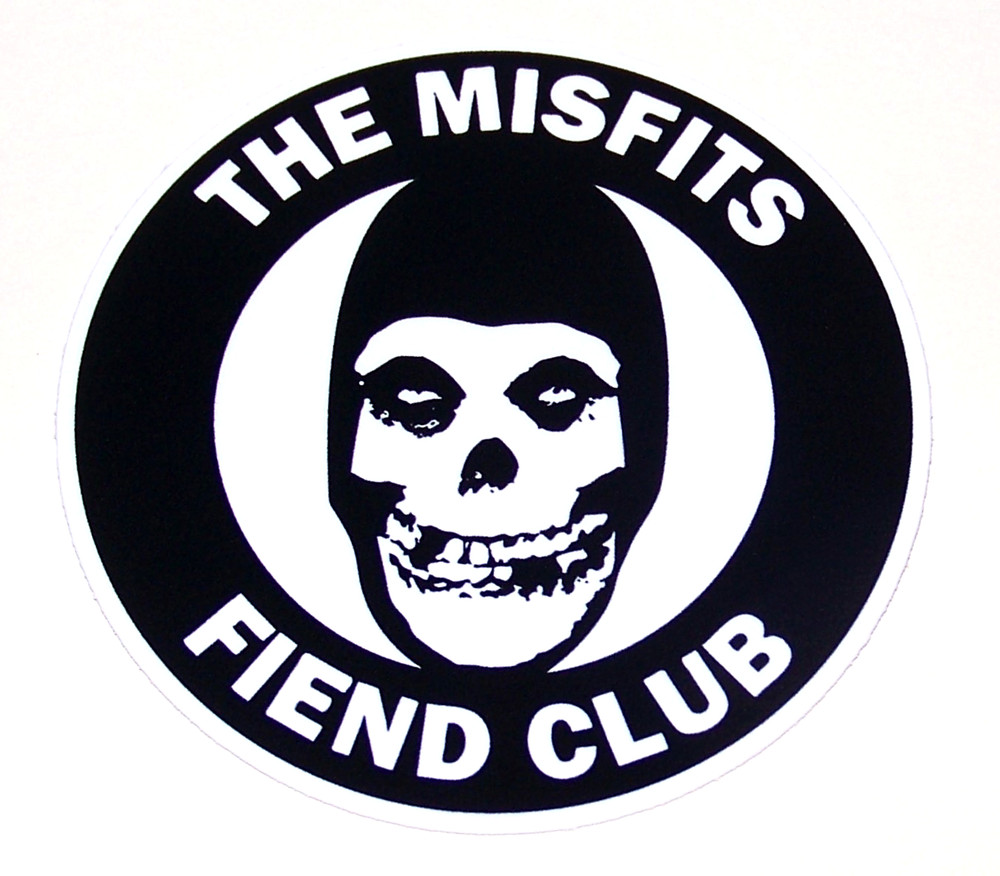 The MISFITS – Logo LARGE Die Cut Sticker Decal Punk Rock Ghost Danzig Fiend Club