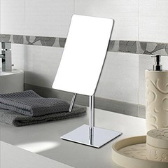 Table Standing Rectangular Vanity Makeup Mirror with 3X Magnification, Made of