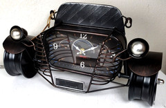 Barrel Shack Classic Car Wall Clock Handmade Automotive Metal Art The Hesse NEW