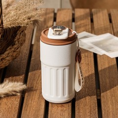 Smart Digital Thermal Bottle Portable Coffee Mug Stainless Steel Water Bottle In