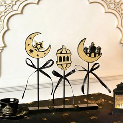 3 Pcs Ramadan Eid Mubarak Decorations Wooden Set, Islamic Ramadan Decorations…