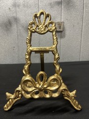 Ornate Gold Colored Easel 9 Inch