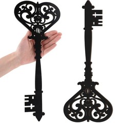 2 Pcs Keys Wall Decor Large Skeleton Key Sign Vintage Antique Wooden Wall Art…