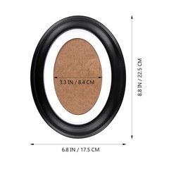 Decorative Frame Solid Wood Photo Office Oval Wooden Frames Picture