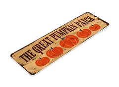 TIN SIGN Pumpkin Patch Fall Produce Décor Halloween Thanksgiving Farm B046