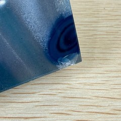 Blue Agate Geode Polished Bookends Brazil 2lb 5oz 4.5x3x1.25 Home Decor