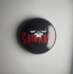 Samhain Logo Punk Rock 1″ Button S051B Badge Pin
