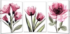 Water Resistant 3-Piece Floral Canvas Wall Art Set – 12×16» for Any Room