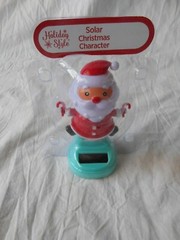 NEW Solar Powered Dancer Dancing Merry Christmas Santa Claus Bobble Head Toy